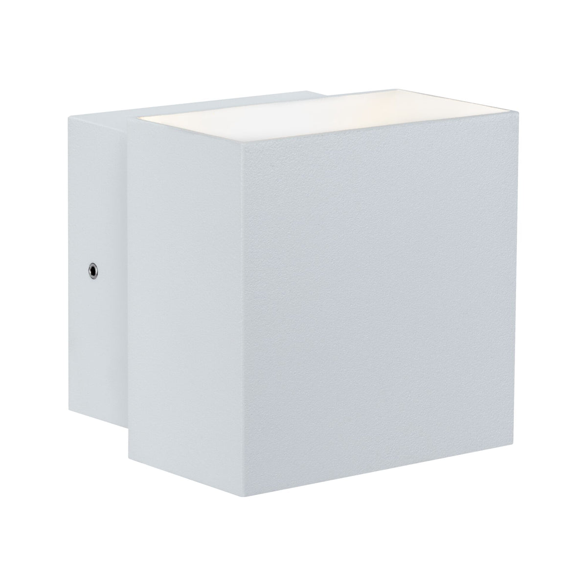 LED Wandleuchte Cybo IP65 eckig 100x100mm 2700K 2x3,5W 2x200lm 230V 85 Grad Weiss Aluminium