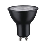 Standard 230V LED Reflektor GU10 460lm 7W 4000K dimmbar Schwarz matt