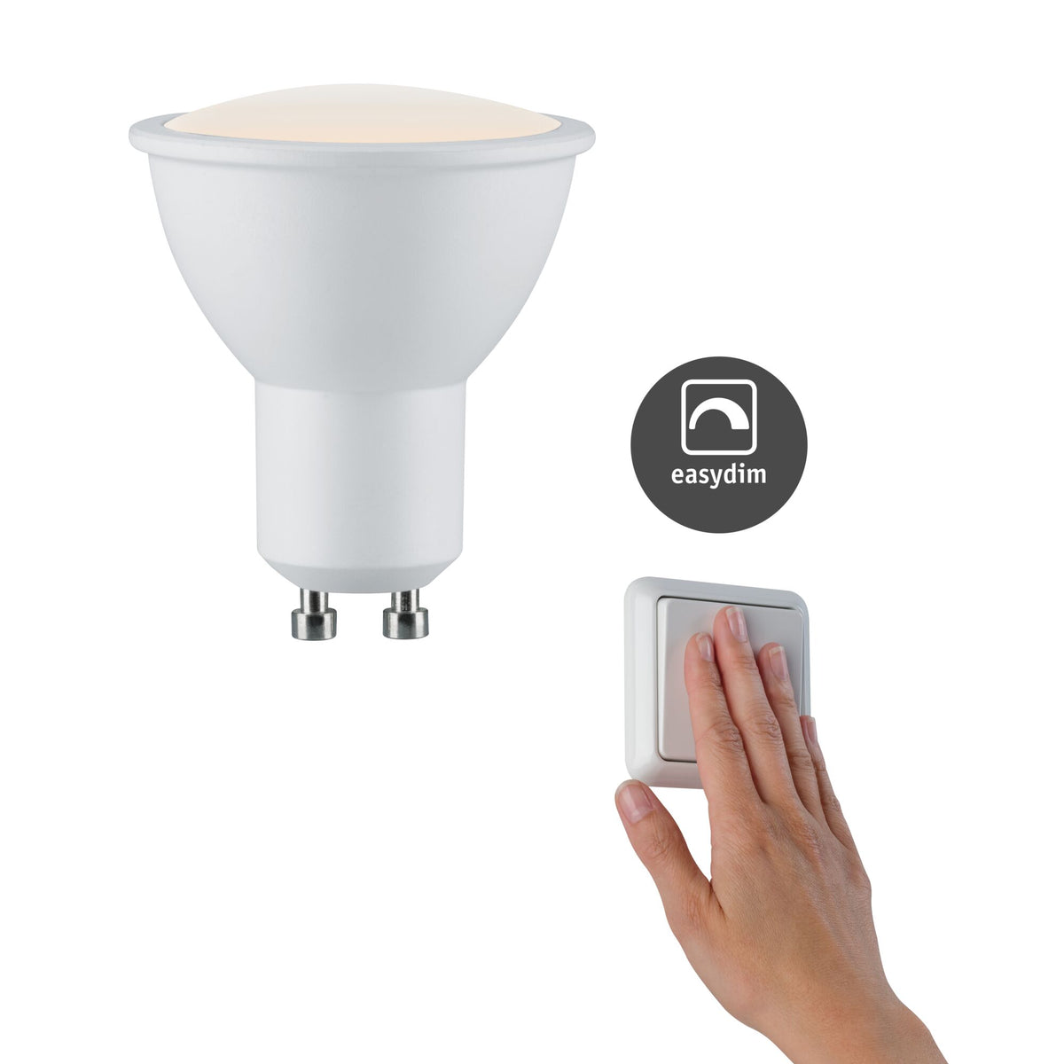 Standard 230V LED Reflektor GU10 Choose EasyDim GU10 230V 3x460lm 3x5,5W 2700K dimmbar Weiss