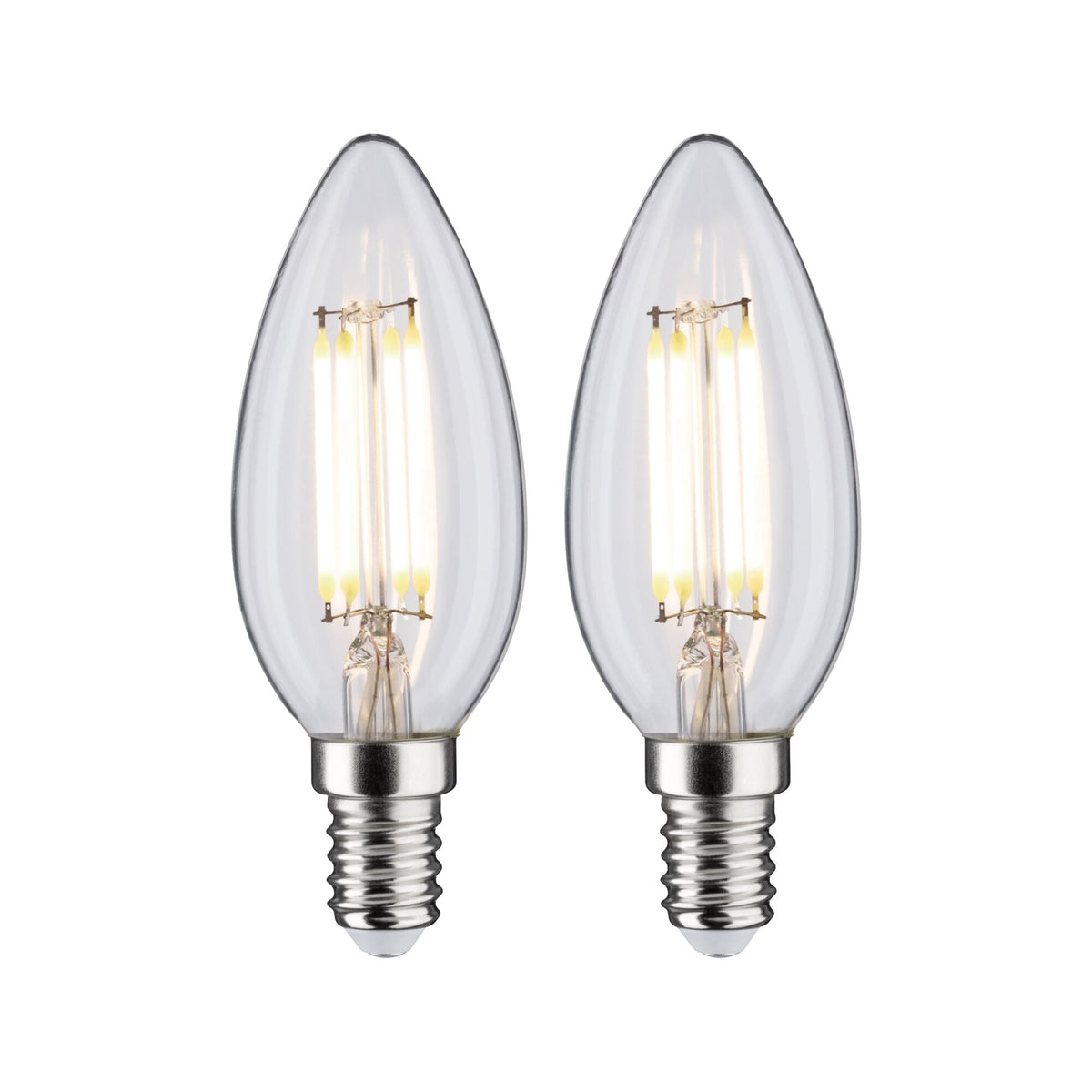 Filament 230V LED Kerze E14 2x470lm 2x4,8W 4000K Matt