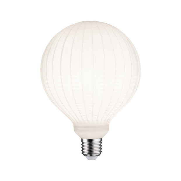 White Lampion Filament 230V LED Globe G125 E27 400lm 4,3W 3000K dimmbar Weiss