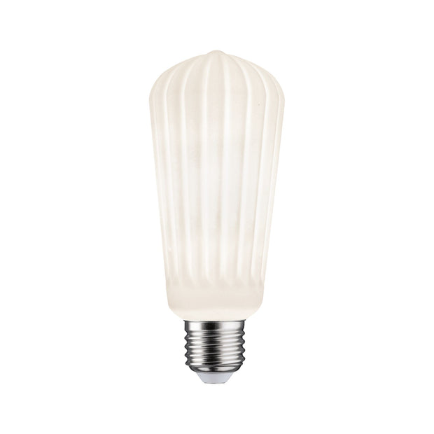 White Lampion Filament 230V LED Kolben ST64 E27 400lm 4,3W 3000K dimmbar Weiss