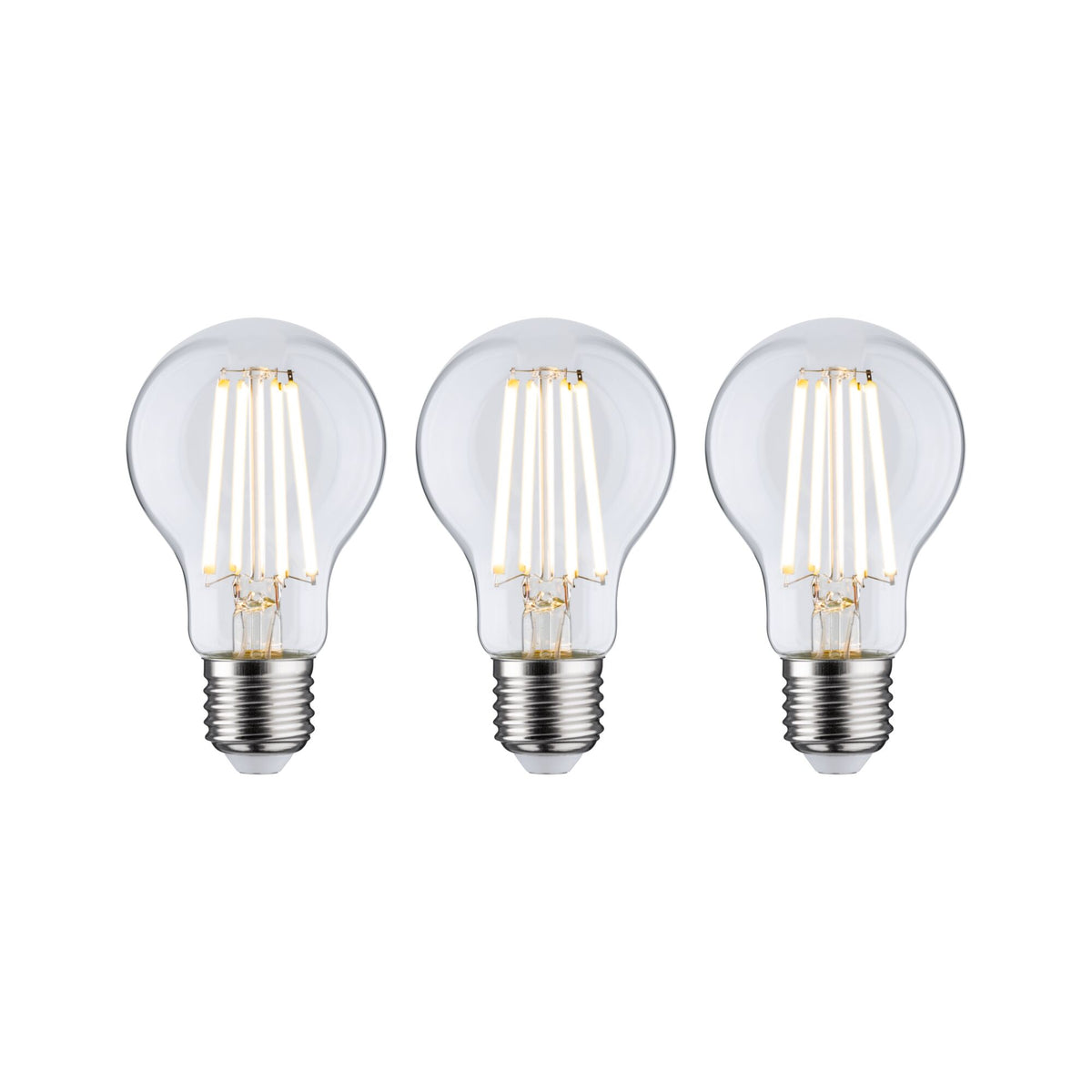 Efficient-Line Filament 230V LED Birne E27 3er-Set 3x840lm 3x4W 3000K Klar