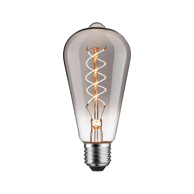 Rustic Shine Standard 230V LED Kolben E27 Filament in S-Form 170lm 4,2W 1800K dimmbar Rauchglas
