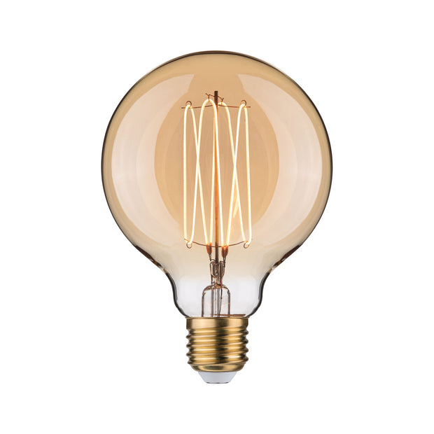 Rustic Shine Standard 230V LED Globe E27 Filament in I-Form 300lm 4,2W 1800K dimmbar Gold
