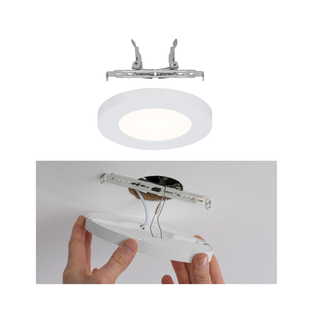 LED Einbaupanel Cover-it Promo rund 116mm 4,5W 400lm 3000K Weiss matt