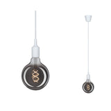 Neordic Pendelleuchte Ketil E27 max. 60W Weiss dimmbar Silikon/Kunststoff