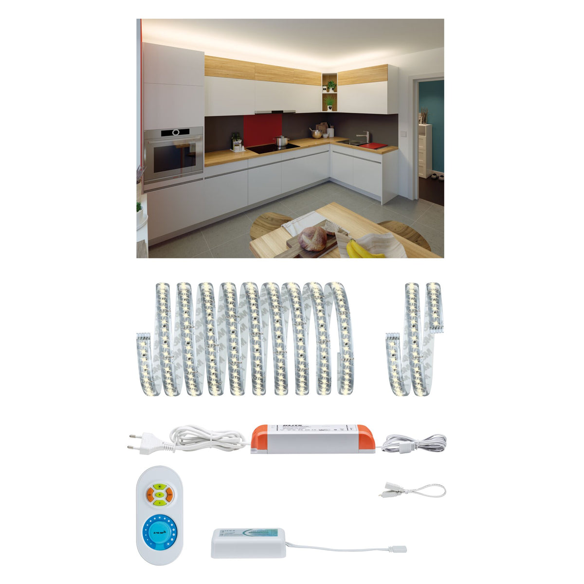 MaxLED 1000 Set Kueche Comfort Indirekt 3m beschichtet IP44 35W 880lm/m 2700K 60VA