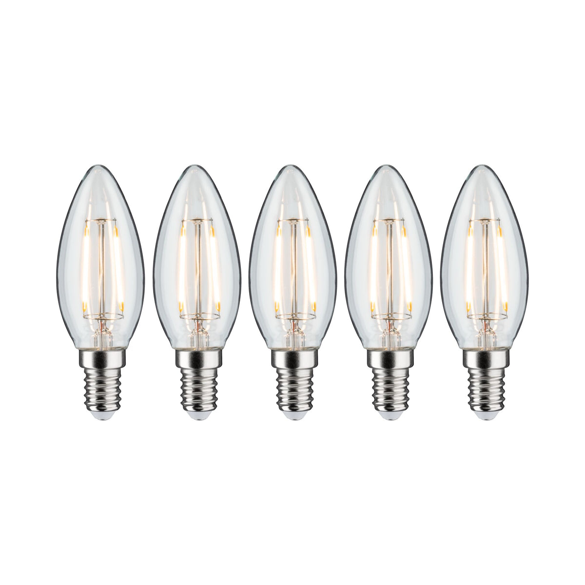 Filament Set LED Kerze E14 230V 5x250lm 5x2,6W 2700K Klar