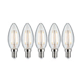 Filament Set LED Kerze E14 230V 5x250lm 5x2,6W 2700K Klar