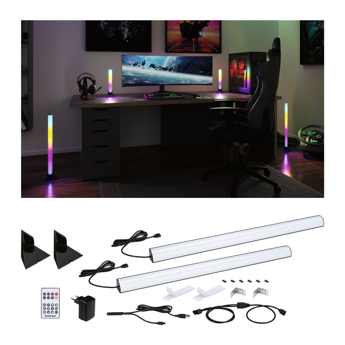 EntertainLED Lightbar Dynamic RGB 2x1W 2x48lm RGB