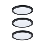 LED Panel Abia rund 300mm 3x22W 3x2200lm 2700K Schwarz matt