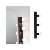 Set Spiegelleuchte Regula II inkl. Leuchtmittel 3-flammig IP44 E14 2700K 3x470lm 230V 3x4,5W dimmbar Schwarz/Opal