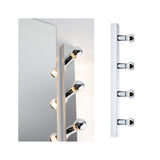 Set Spiegelleuchte Regula II inkl. Leuchtmittel 4-flammig IP44 E14 2700K 4x440lm 230V 4x4,8W dimmbar Chrom/Kopfspiegel Silber
