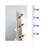Set Spiegelleuchte Regula II inkl. Leuchtmittel 4-flammig E14 2700K 4x220lm 230V 4x2,6W dimmbar Chrom/Kopfspiegel Silber