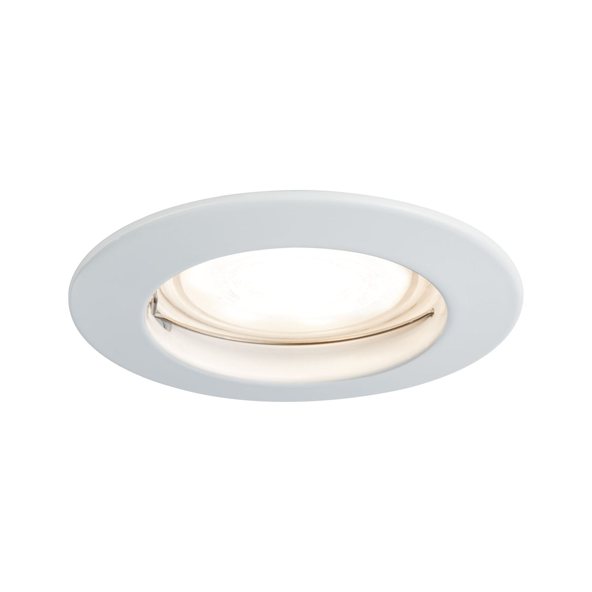 Premium LED Einbauleuchte IP44 rund 79mm GU10 max. 50W 230V dimmbar Weiss