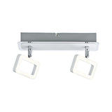 Spotlight Frame 3000K 2x320lm 230V 2x4,5W Weiss matt/Chrom