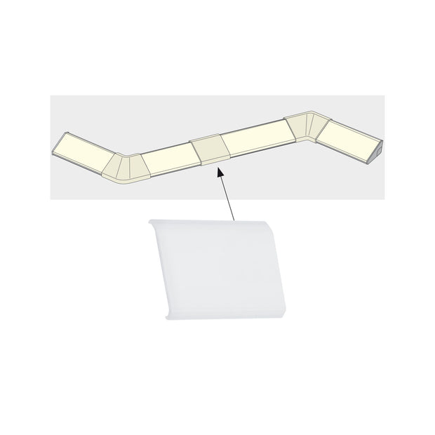 LED Strip Profil Delta Verbinder Cover 4er Set Satin