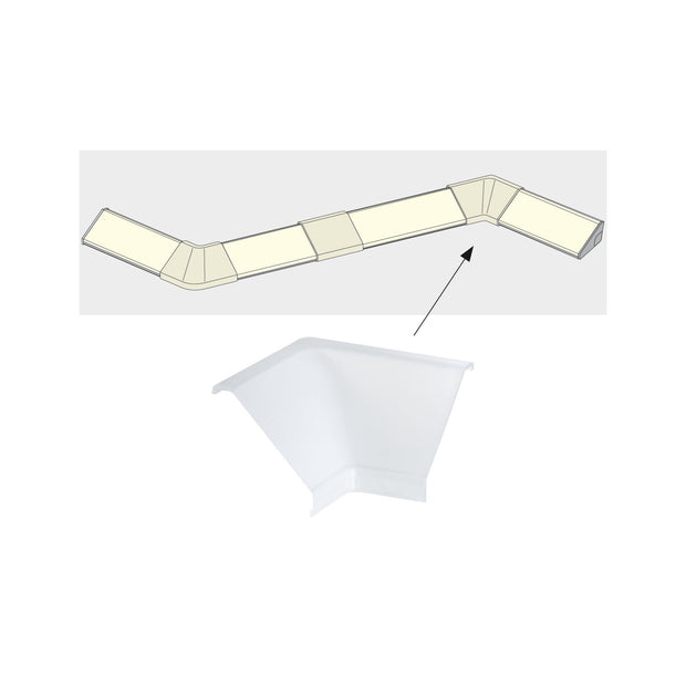 LED Strip Profil Delta Verbinder Corner 2er Set Satin