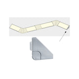LED Strip Profil Delta Verbinder End Cap 2er Set Alu matt