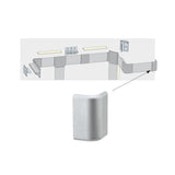 LED Strip Profil Duo Verbinder End Cap 2er Set Alu matt