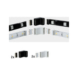 YourLED Verbinder Eck-Stueck 17x13mm max. 60W Weiss/Schwarz