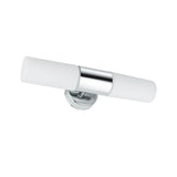 Spiegelleuchte Lenia IP44 E14 230V max. 2x20W dimmbar Chrom/Opal