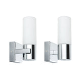 Spiegelleuchte Gemini IP44 E14 230V max. 2x20W dimmbar Chrom/Satin
