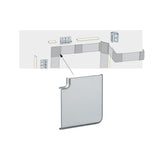 LED Strip Profil Duo Verbinder 90 Grad Corner 2er Set Alu matt