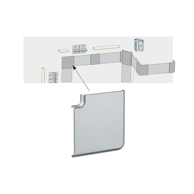 LED Strip Profil Duo Verbinder 90 Grad Corner 2er Set Alu matt