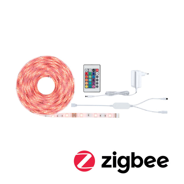 SimpLED LED Strip Smart Home Zigbee 3.0 RGB Komplettset 5m beschichtet 20W 90lm/m 30 LEDs/m RGB 24VA