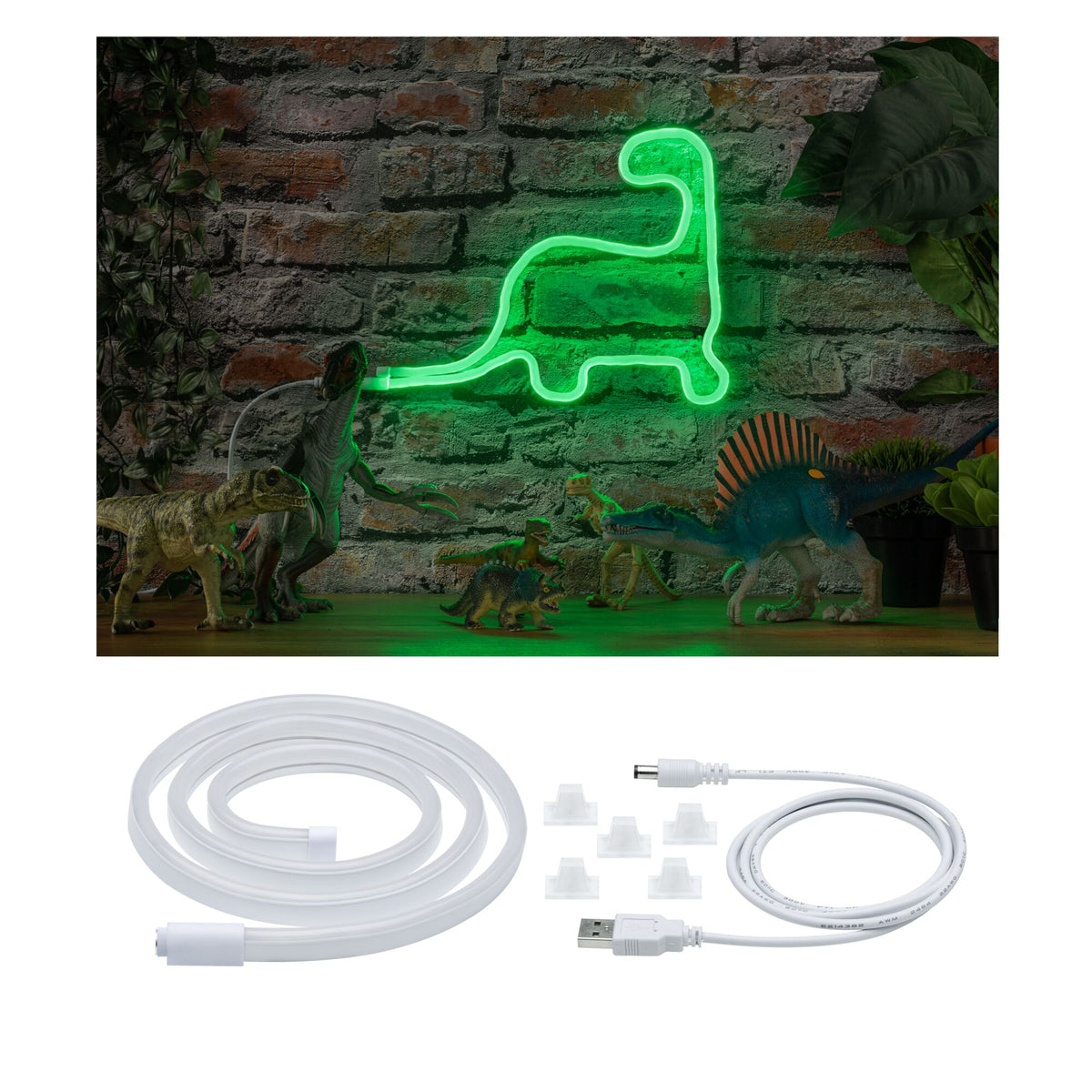 USB LED Strip Neon Colorflex Gruen 1m 4,5W 10lm/m 120 LEDs/m 3000K