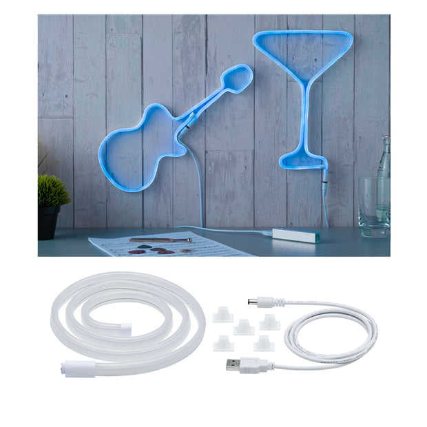 USB LED Strip Neon Colorflex Blau 1m 4,5W 10lm/m 120 LEDs/m