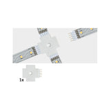 MaxLED Zubehoer Verbinder X-Stueck Weiss