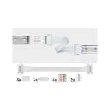 MaxLED Zubehoer Verbinder 2er-Set Universal-Verbinder Weiss