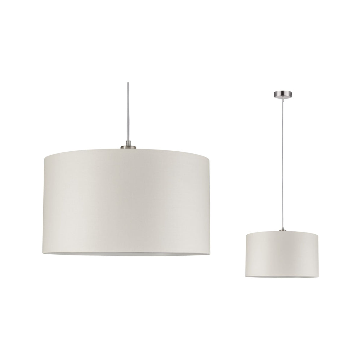 Pendelleuchte Tessa E27 max. 60W Creme/Eisen gebuerstet dimmbar