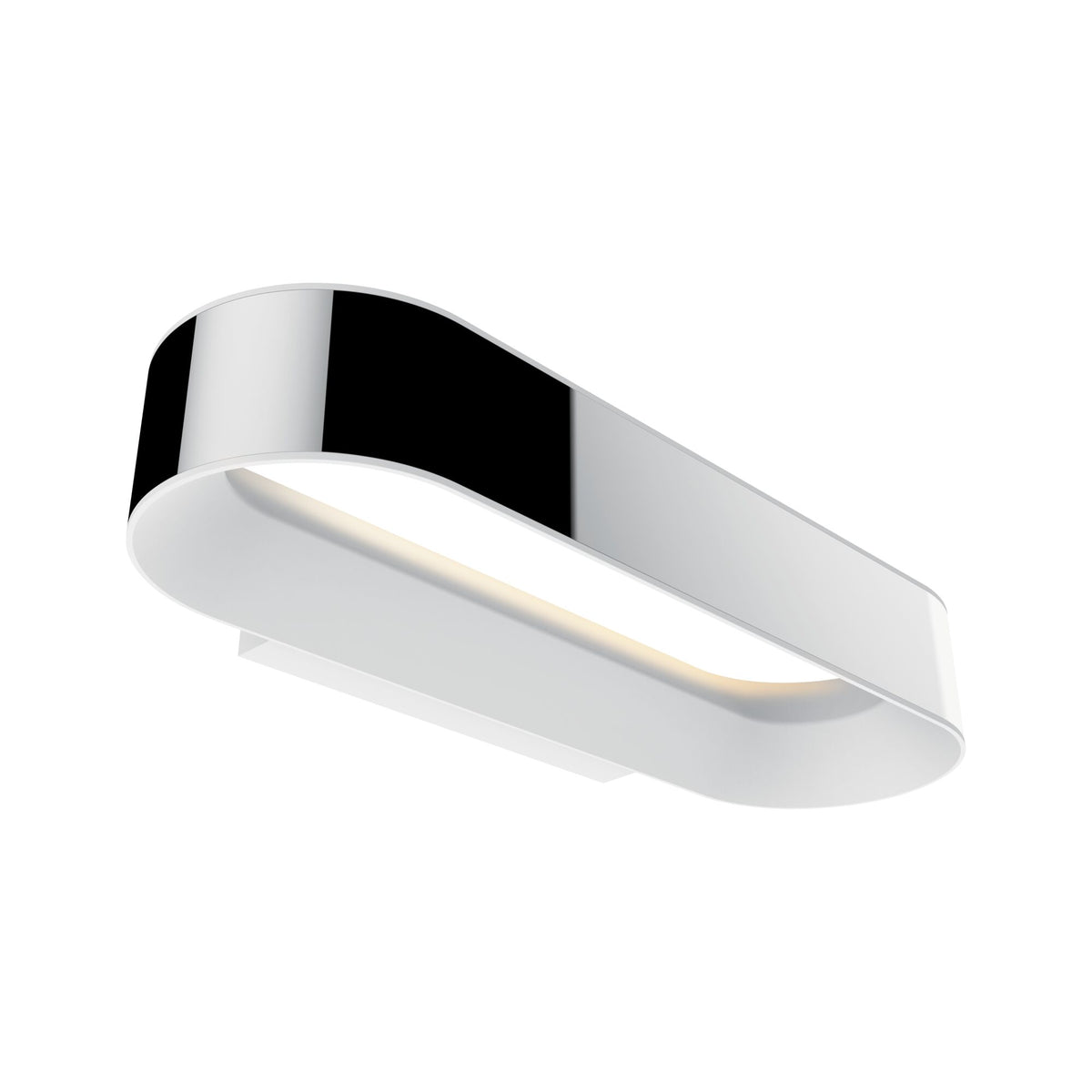 LED Wandleuchte Agena IP44 2700K 1200lm 230V 20W dimmbar Chrom/Weiss matt