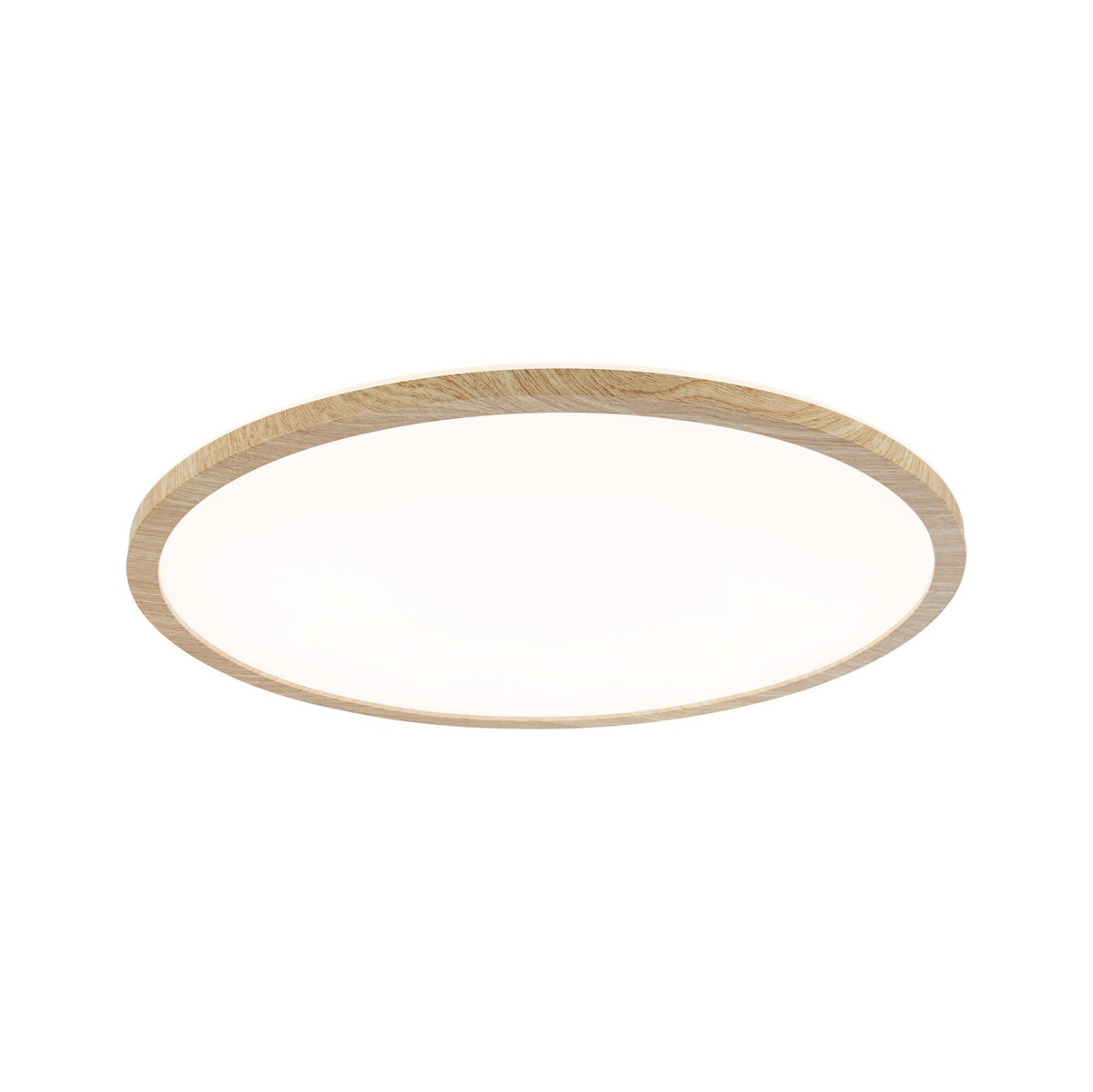 LED Panel Atria Shine Backlight IP44 rund 420mm 22W 2300lm 3000K Holzoptik