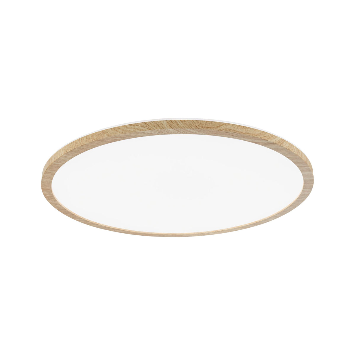 LED Panel Atria Shine Backlight IP44 rund 420mm 22W 2300lm 4000K Holzoptik
