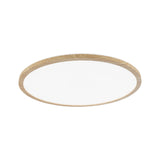 LED Panel Atria Shine Backlight IP44 rund 420mm 22W 2300lm 4000K Holzoptik