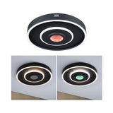 Wand-/Deckenleuchte Spaceglow Four RGB+ 1200lm 230V 22W dimmbar Schwarz matt