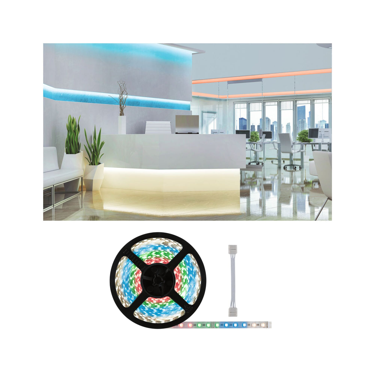 MaxLED 500 LED Strip Einzelstrip 10m RGBW 72W 500lm/m RGBW+