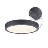 LED Panel Cosara IP44 rund 300mm 15W 1300lm 3000K Dunkelgrau