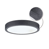 LED Panel Cosara IP44 rund 300mm 15W 1300lm 4000K Dunkelgrau