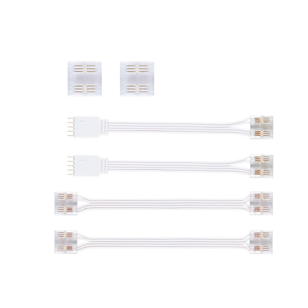 MaxLED Zubehoer Connector Set COB RGBW Weiss/Transparent