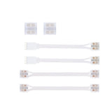 MaxLED Zubehoer Connector Set COB RGBW Weiss/Transparent