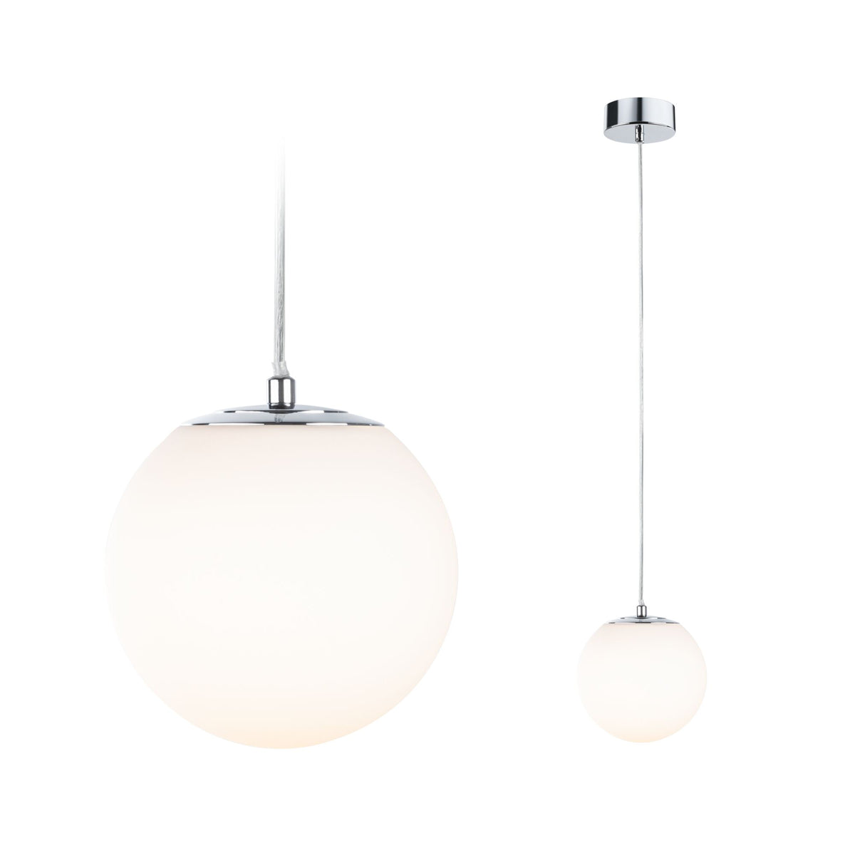 Selection Bathroom LED Pendelleuchte Gove IP44 3000K 900lm 9W Chrom/Satin