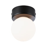 Selection Bathroom Deckenleuchte Gove IP44 G9 230V max. 20W dimmbar Schwarz matt/Satin