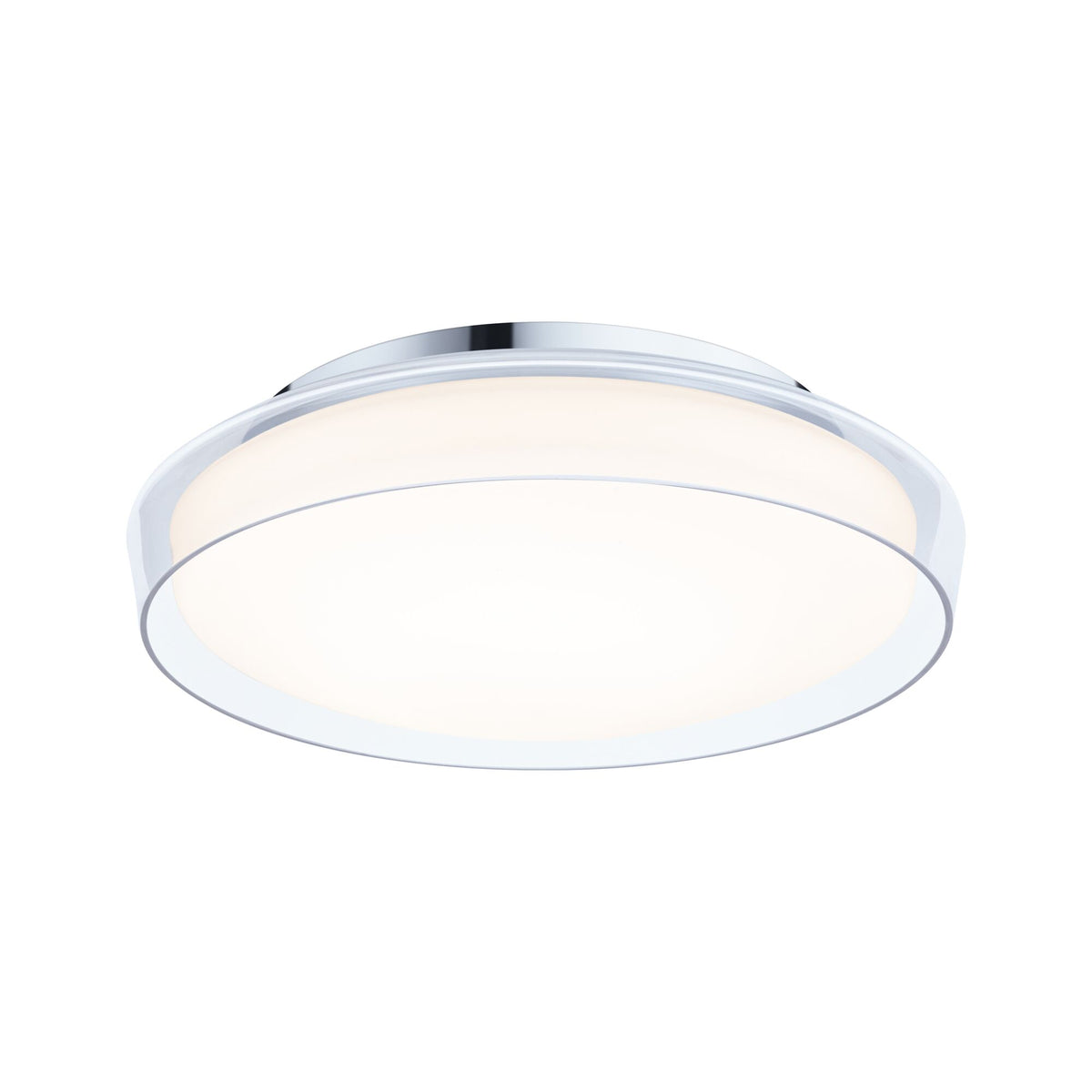 Selection Bathroom LED Deckenleuchte Luena IP44 3000K 860lm 230V 16,5W Glas/Chrom