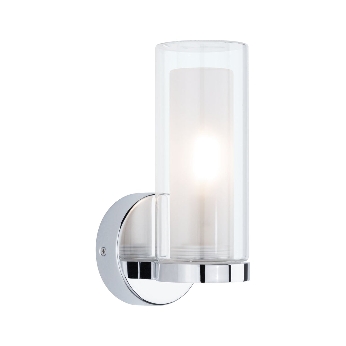 Selection Bathroom Wandleuchte Luena IP44 E14 230V max. 20W dimmbar Chrom/Glas